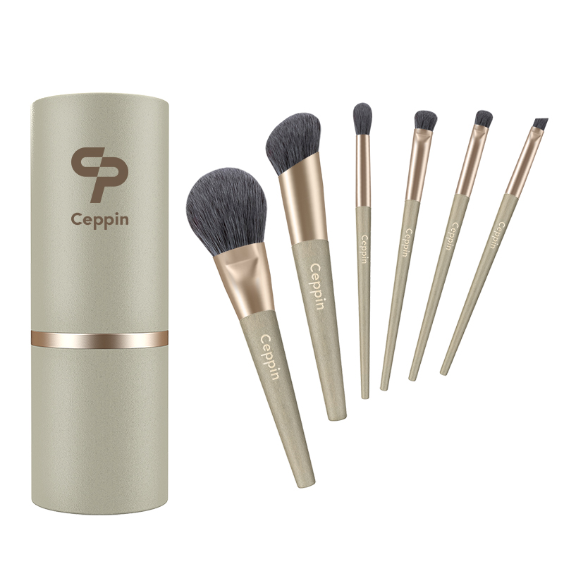 6 Pcs Premium Synthetic Professional Makeup Brushes 