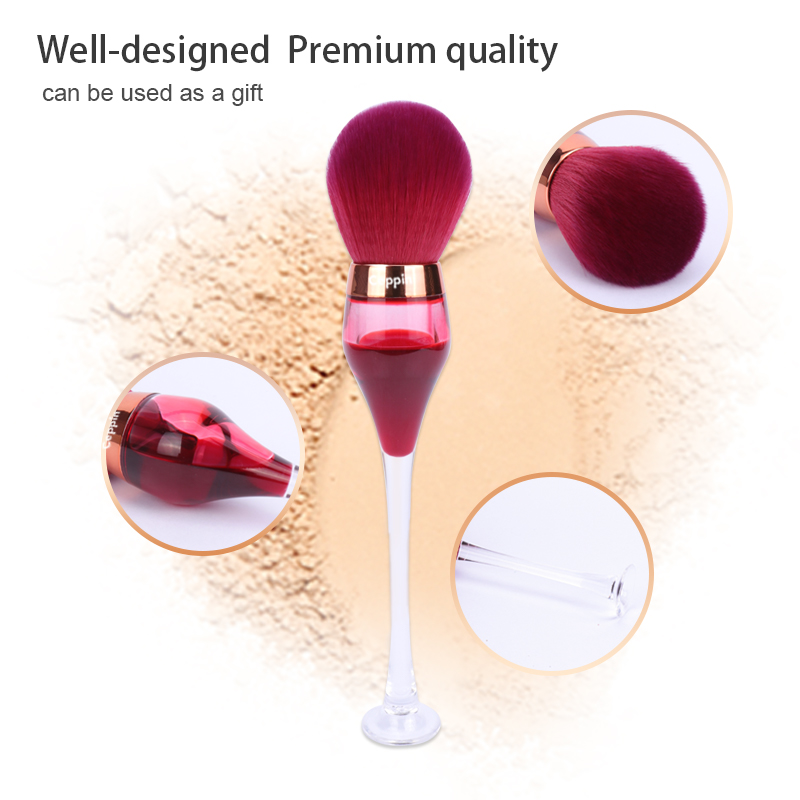 Special Shaking Red Wine Glass Makeup Brush Powder Brush1 Pc 