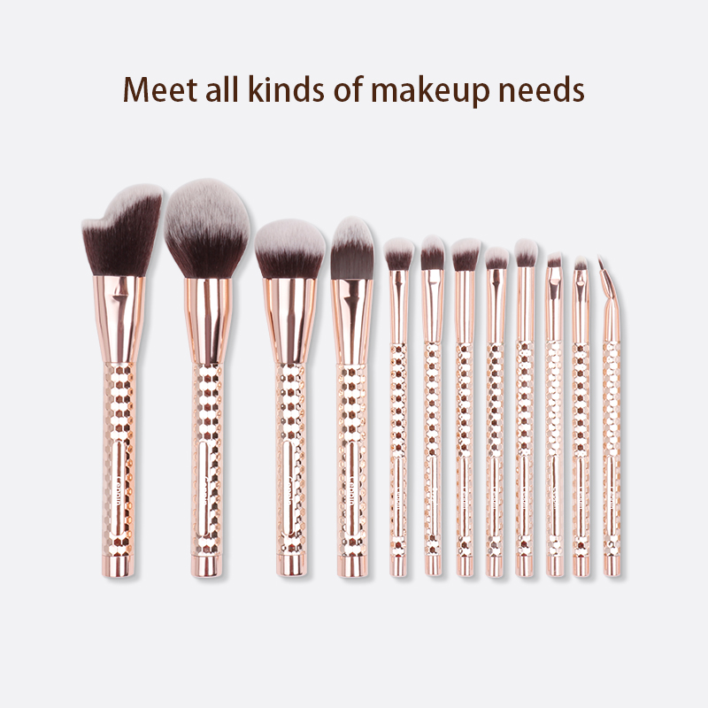 Makeup Brushes Premium Synthetic Foundation Powder Concealers Eye Shadows Makeup 12 Pcs Brush Set